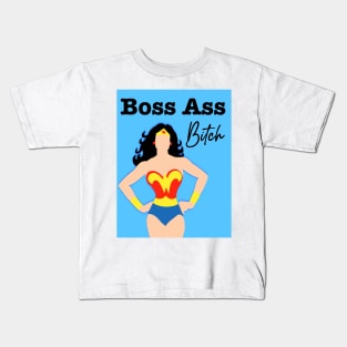 Boss Ass Bitch Kids T-Shirt